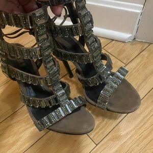 Schutz size 5 crystal heels